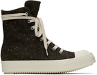 Rick Owens DRKSHDW Brown High Sneakers