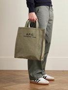 A.P.C. - Logo-Print Cotton-Canvas Tote