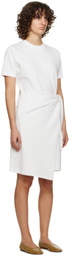 Vince Off-White Side-Tie Minidress