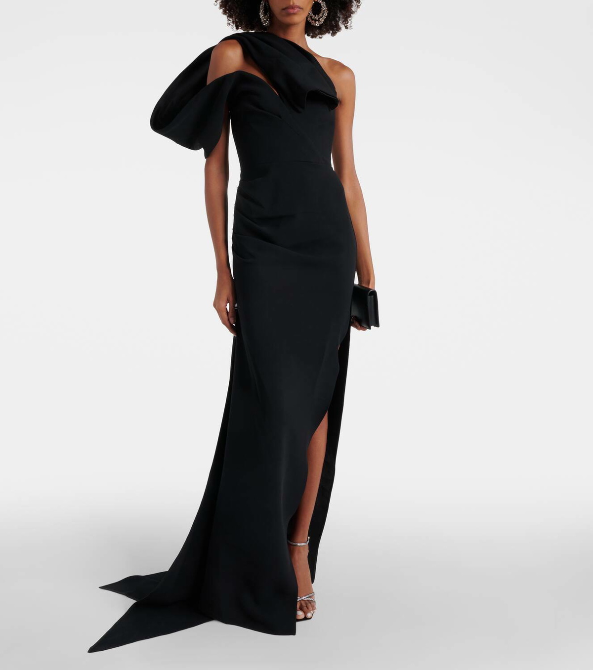Maticevski Darkness gathered one-shoulder gown