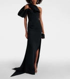 Maticevski Darkness gathered one-shoulder gown