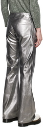 Collina Strada Silver Puddle Flare Jeans