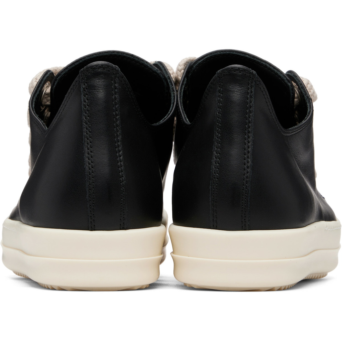 Rick Owens Black Tower Jumbolaced Low Sneaks Sneakers