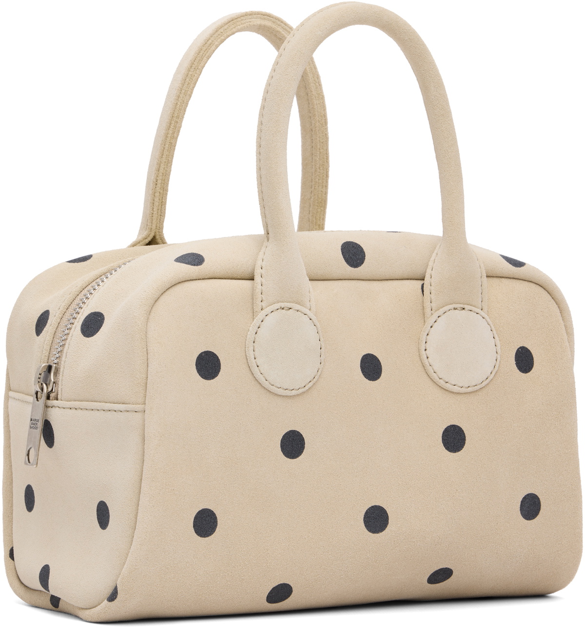 MARGESHERWOOD Beige & Black Soft Bowling Bag