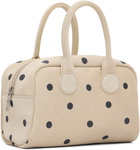 MARGESHERWOOD Beige & Black Soft Bowling Bag