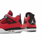 Air Jordan Men's 4 Retro Sneaker in Fire Red/White/Black