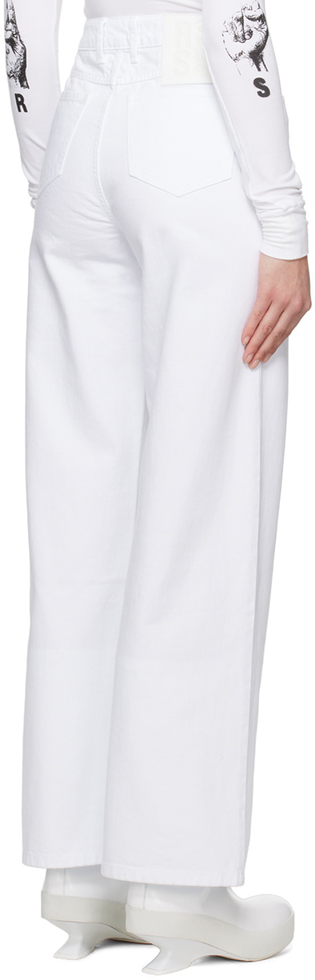 Raf Simons White Workwear Jeans
