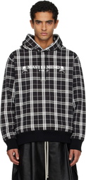 MASTERMIND WORLD Black Plaid OG Logo Hoodie