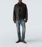 RRL Lynton leather biker jacket