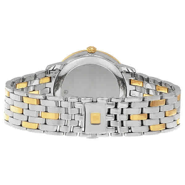 Omega DeVille Prestige Stainless Steel and 18kt Yellow Gold Silver Dial Unisex Watch 42420372002001