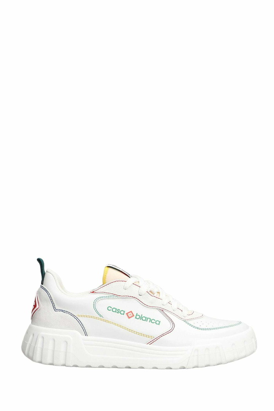 Photo: Casablanca Court Sneakers In White Leather