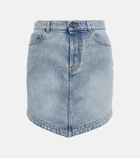 Alexandre Vauthier Embellished denim miniskirt