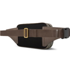 Gucci - Leather-Trimmed Monogrammed Coated-Canvas Belt Bag - Brown