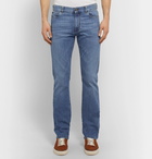 Canali - Slim-Fit Stretch-Denim Jeans - Mid denim