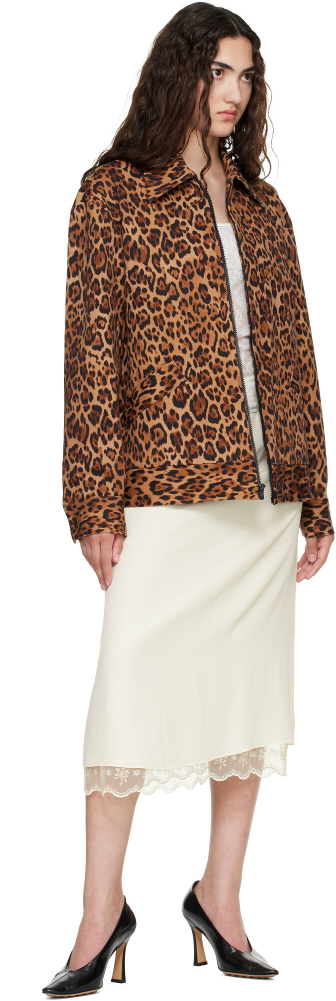 Anna Sui Tan Leopard Jacket