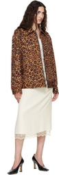 Anna Sui Tan Leopard Jacket