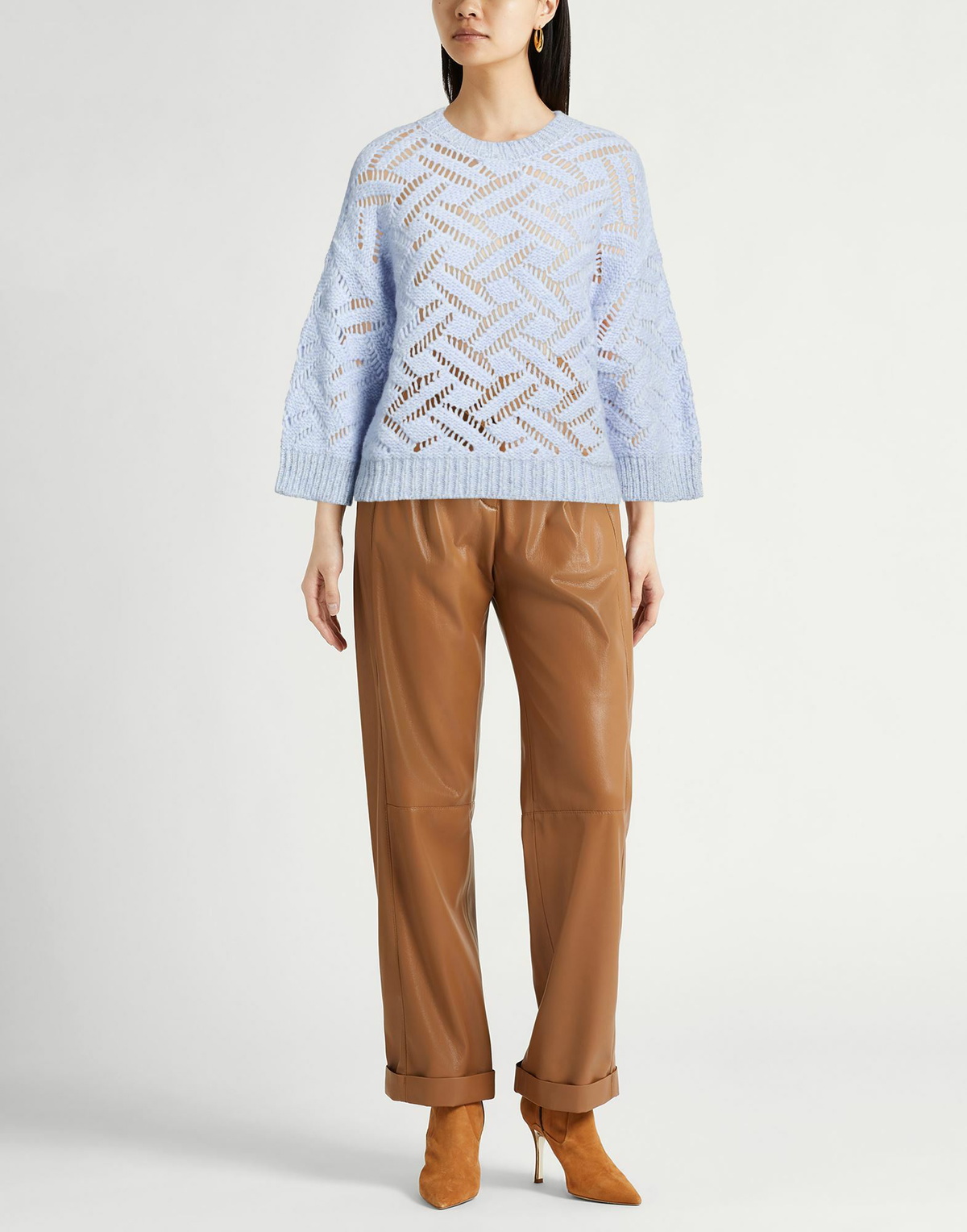 Peserico Womens Sweater Sky in Blue