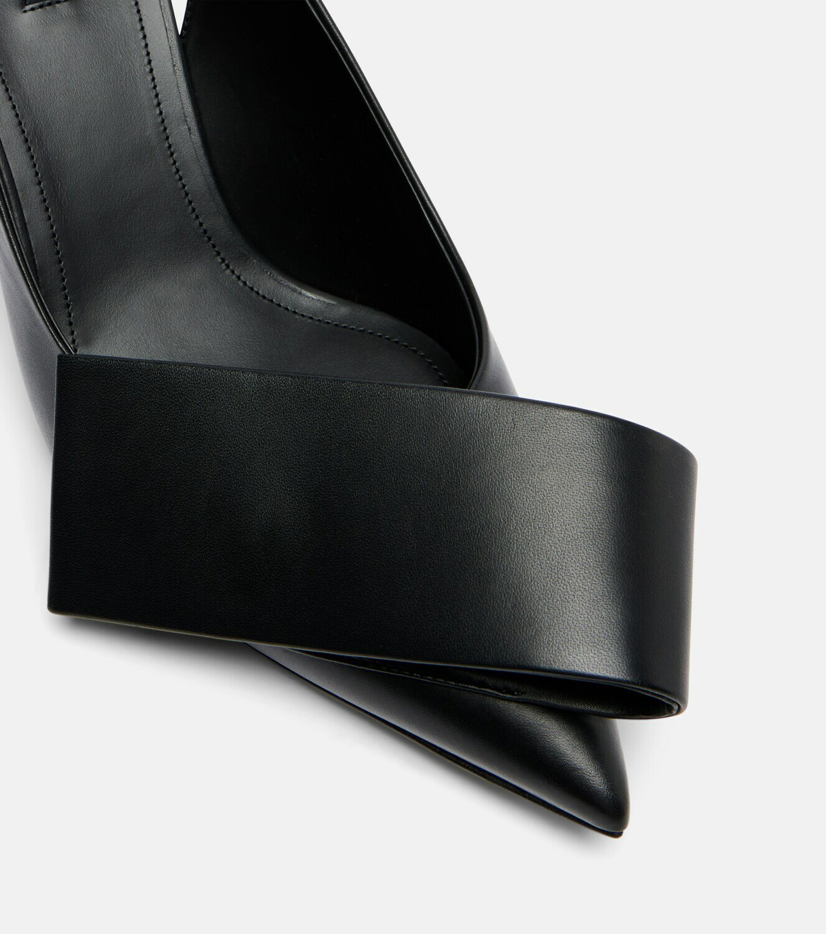 Givenchy Twisted Ribbon leather slingback pumps