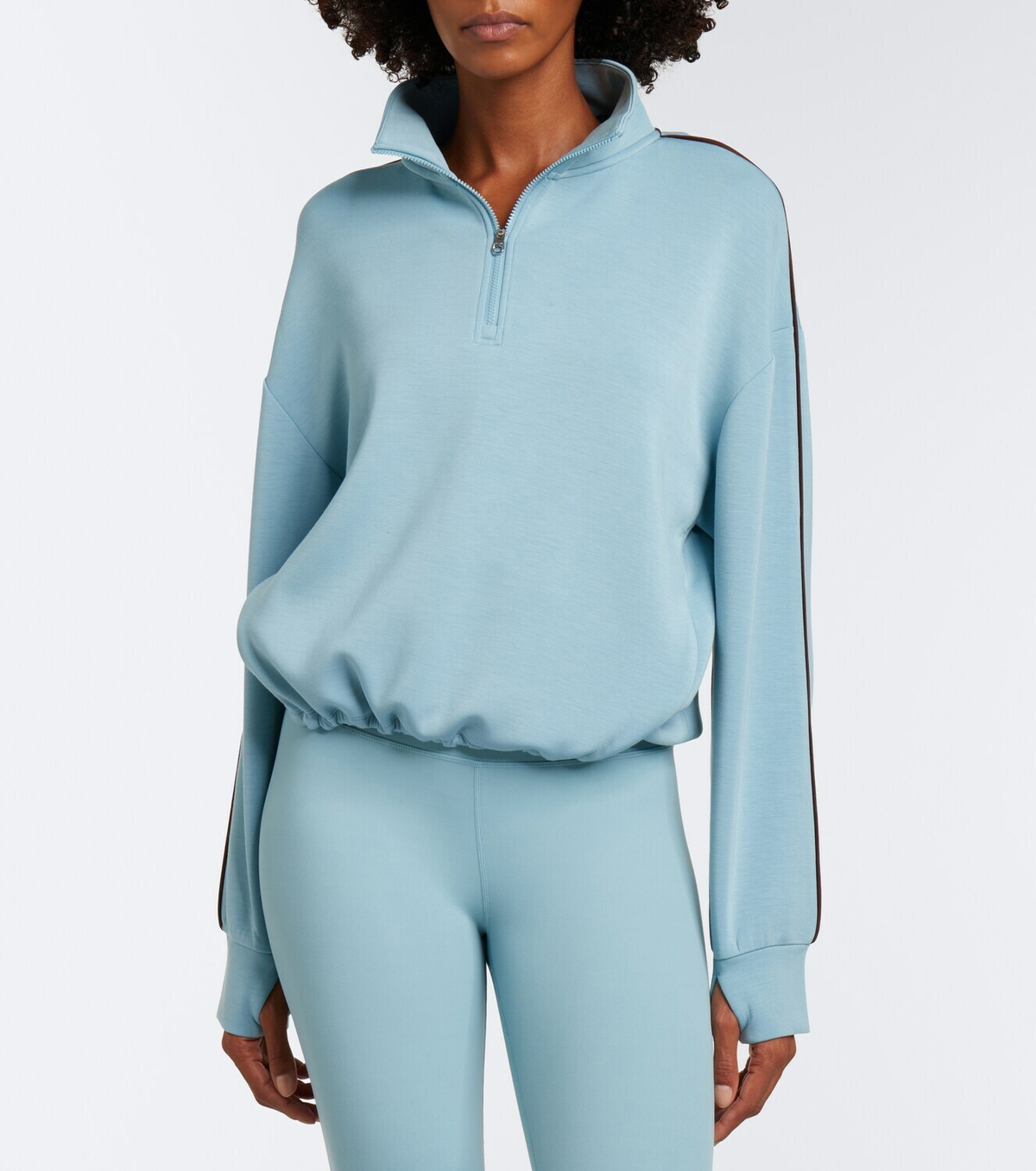 Varley Sian jersey half-zip sweatshirt