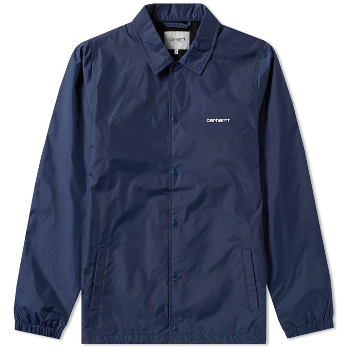 Photo: Carhartt Script Coach Jacket Blue & Wax