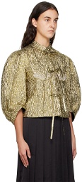 Simone Rocha Gold Fitted Jacket