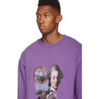 Han Kjobenhavn Purple Artwork Crewneck Sweatshirt