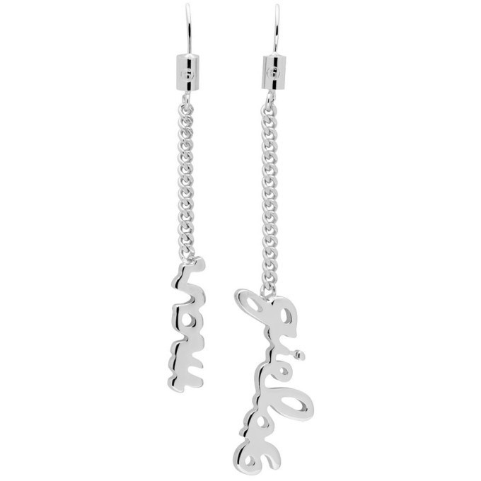 Photo: MM6 Maison Margiela Silver Logo Earrings