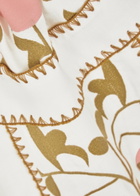 Lug Von Siga Ornella Uzbek Embroidered Linen Midi Dress Multicoloured