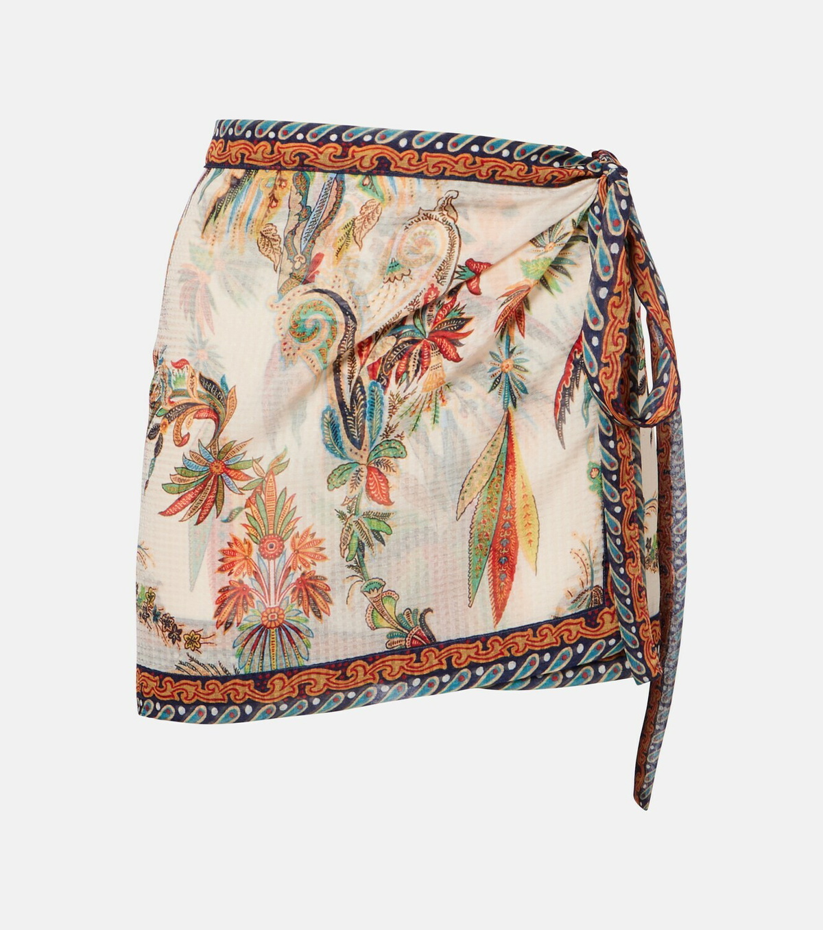 Etro Paisley wrap skirt