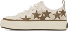 AMIRI White & Brown Stars Court Low-Top Sneakers