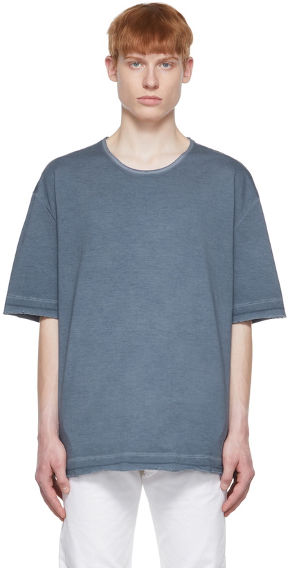 Photo: Maison Margiela Blue Weathered T-Shirt