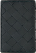 Bottega Veneta Black Flap Card Holder