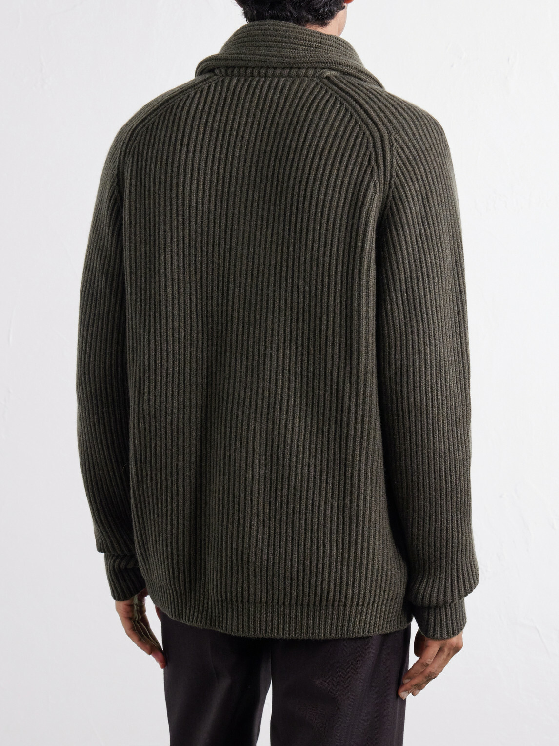 Begg & Co - Yacht Cashmere Cardigan - Green