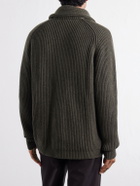 Begg & Co - Yacht Cashmere Cardigan - Green