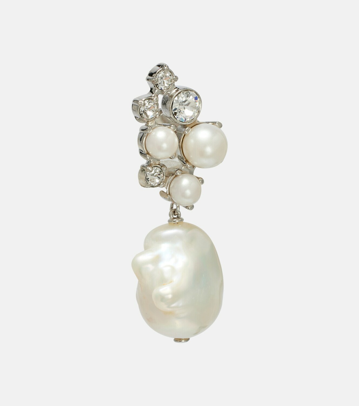 Givenchy Crystal and faux pearl-embellished earrings