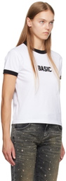 GCDS White 'Basic' T-Shirt