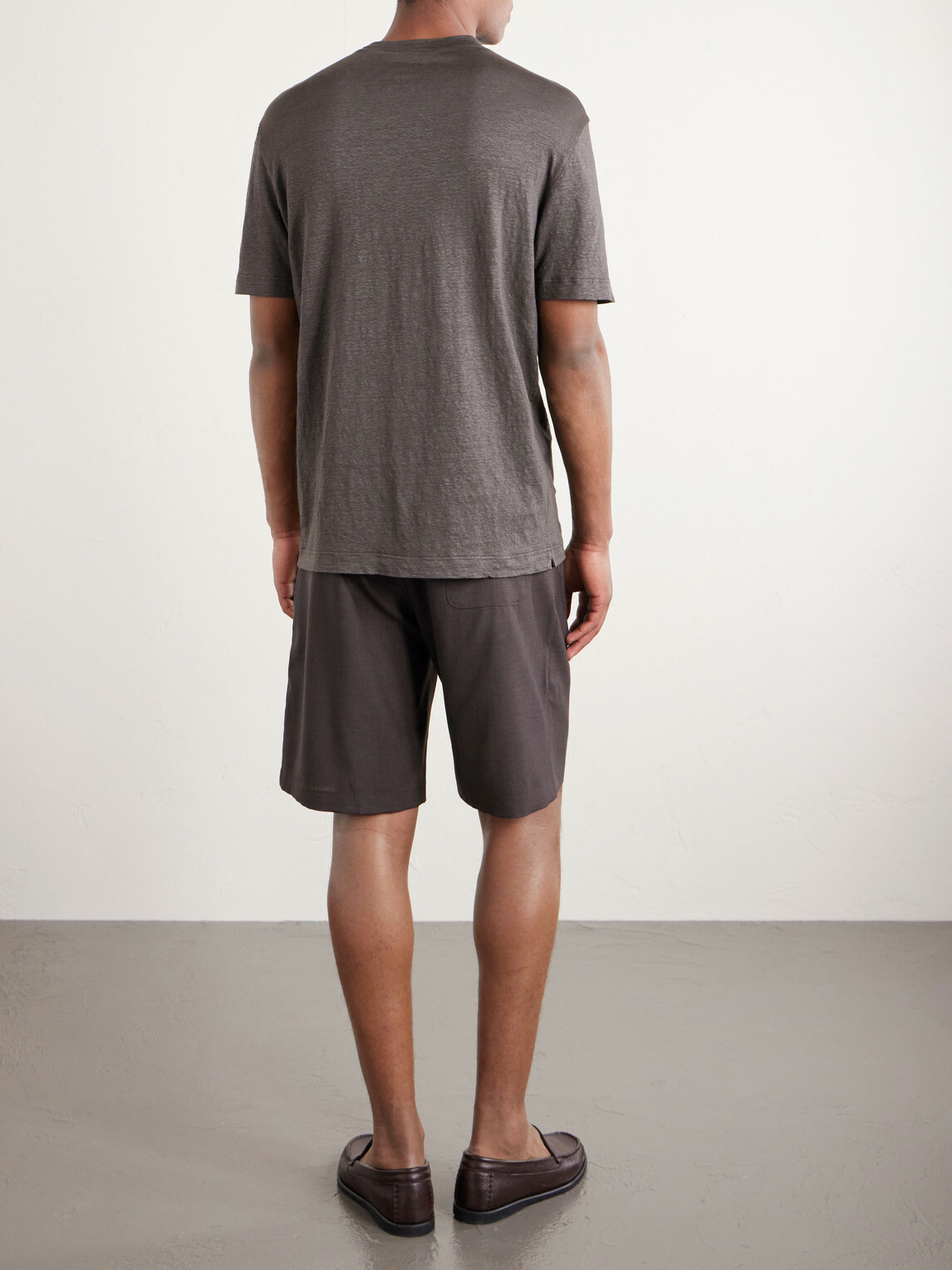 Thom Sweeney - Linen-Blend T-Shirt - Brown
