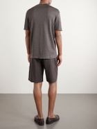 Thom Sweeney - Linen-Blend T-Shirt - Brown