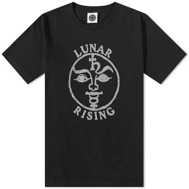 Photo: Good Morning Tapes Men's Lunar Rising T-Shirt in Acid Black