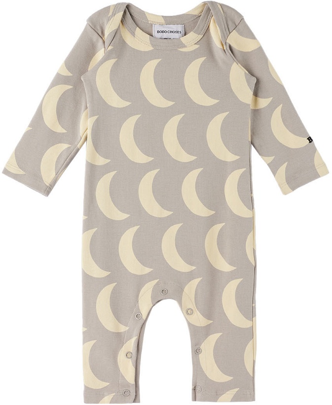Photo: Bobo Choses Baby Gray Moon All Over Jumpsuit