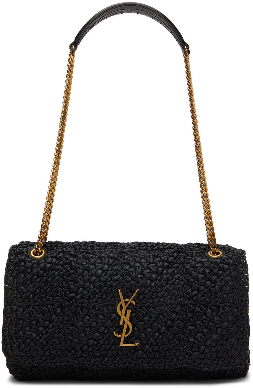 Kate Medium Leather Shoulder Bag in Black - Saint Laurent