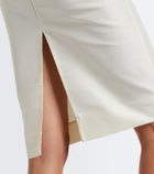 Gucci Silk faille pencil skirt