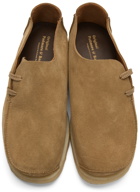 Padmore & Barnes Taupe Suede Crepe Derbys