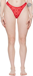 Marine Serre Red Moonogram Briefs