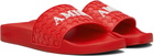 AMIRI Red MA Quad Pool Slides