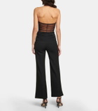 Nensi Dojaka Halterneck mesh top