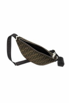 FENDI fendi melon small ff jacquard shoulder bag Brown