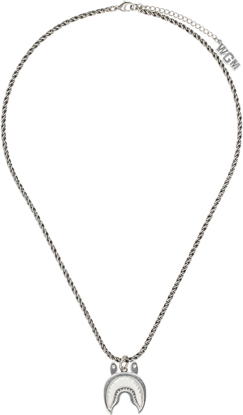 Photo: BAPE Silver Shark Necklace