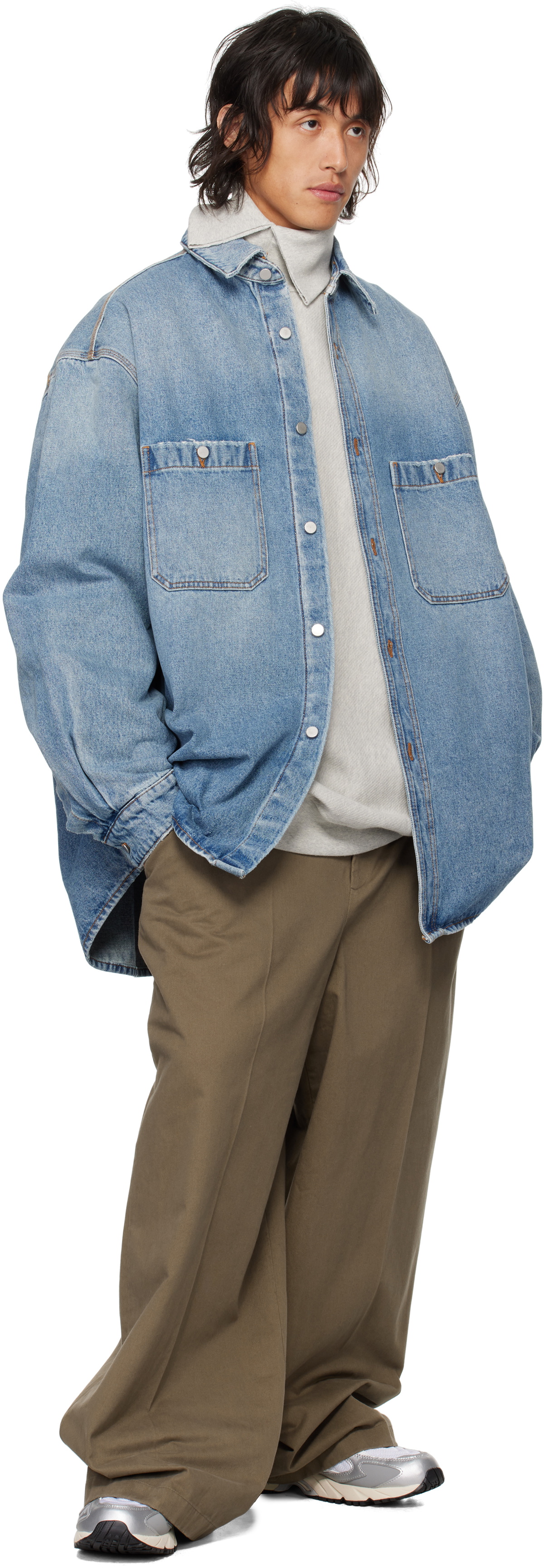 希少xsサイズ　HED MAYNER Denim Overshirt Blue Hed Mayner Denim Overshirt | SVD