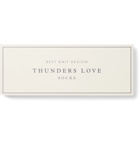 Thunders Love - Ribbed Mélange Recycled Cotton-Blend Socks - White